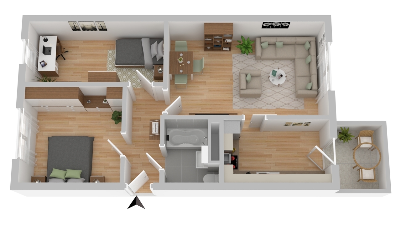 - Zimmerwohnung, 18146 Rostock - Dierkow - Photo 4
